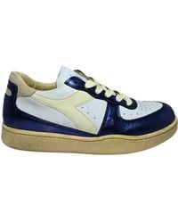 Diadora - Schuhe Erwachsene Mi Basket Low Metallic Dirty Turnschuhe - Lyst