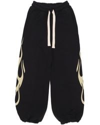 Vision Of Super - Lichtgewicht Trainingsbroek Flames Pants Zwart/Gebroken Wit - Lyst