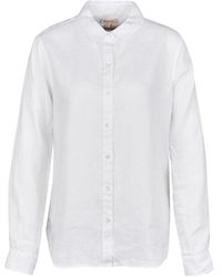 Barbour - Camisa Blanca Marina Lsh1315 - Lyst