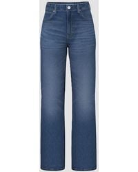 Guess - Jeans Large Jambe Femme Bleu Moyen - Lyst