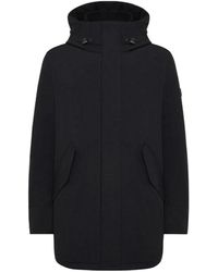 Woolrich - Stretch Mountain Parka Nero Wocps2884 - Lyst