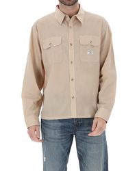 Guess - Shirt With Patch Sand - Lyst