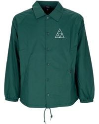 Huf - Chaqueta Coach Chaqueta Coach Essentials Para Hombre Verde Bosque - Lyst