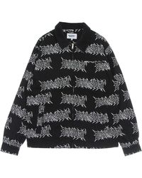 Doomsday - Coach Jacket Graffpunk-Canvasjas Voor Zwart - Lyst