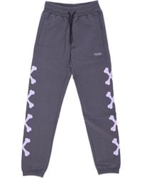 Phobia - Pantalones De Chandal Ligeros Para Hombre Pantalones Cross Bones Gris/Lila - Lyst