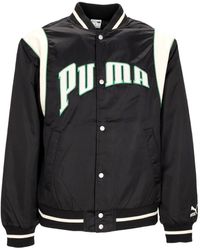 PUMA - Team For The Fanbase Varsity Jacket College Jacket - Lyst