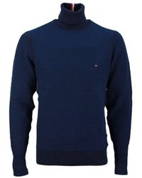 Tommy Hilfiger - 2 Tone Structure Roll Neck Sweater - Lyst