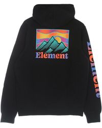 Element - Sudadera Ligera Con Capucha Kass Hood Flint Negro Hombre - Lyst