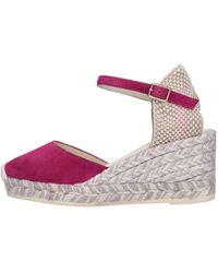 Espadrilles - With Heel Fuchsia - Lyst
