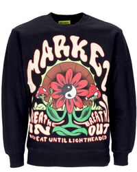 Market - Sudadera Con Cuello Redondo Para Hombre Sudadera Con Cuello Redondo Breathwork Negro - Lyst