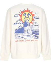 Obey - We Come From The Sun Premium French Crew Sweat-Shirt Leger A Col Rond Non Blanchi Pour Hommes - Lyst