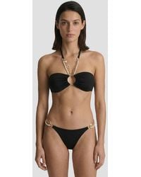 Guess - Haut De Bikini Avec Anneaux Noirs - Lyst