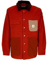 Caterpillar - Veste De Travail Pour Hommes Mix Medium Jacket Rouge Sienne - Lyst