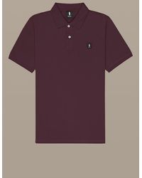 Refrigue - Polo Avec Patch Homme Brun - Lyst