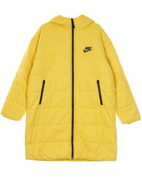 Nike - Lange Daunenjacke Damen Sportswear Core Parka Solar Flare/Weib/Schwarz - Lyst