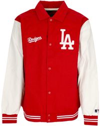 '47 - College Jacket Veste Varsity Mlb Homecoming Pour Homme Losdod Rouge - Lyst