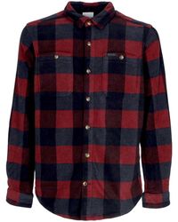 Columbia - Langarmhemd Fur Herren, Flare Gun, Fleece-Uberhemd, Holunder-Multi-Check - Lyst