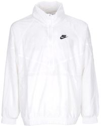 Nike - Pull-On Windbreaker Windrunner Anorak-Jack Voor Wit/Zwart - Lyst