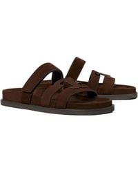 Tory Burch - Schoenen ,Bruin ,Leer Bruin Leren Sportsandalen - Lyst