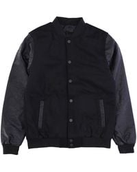 Urban Classics - Veste College Pour Hommes Oldschool College Jacket Noir/Noir - Lyst