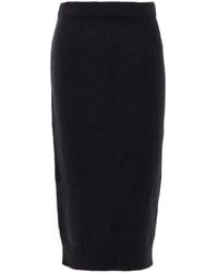 Tom Ford - Falda De Manguera Knitwear En Negro - Lyst