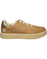 Timberland - Schuhe Fur Damen Emerson Street Low Lace Sneaker Light Canvas - Lyst