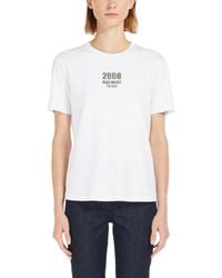 Max Mara - Max Mara T-Shirt En Polo Bianco - Lyst