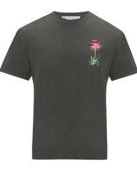 JW Anderson - T-Shirt Und Poloshirt Grau - Lyst