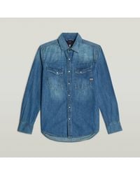 G-Star - Camisas Hombre D23616-D252 Slim Denim D891 Cricket Apagado - Lyst