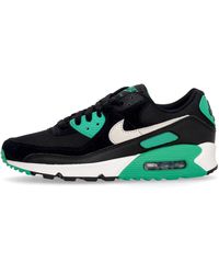 Nike - Air Max 90 Zwart/Wit/Stadiongroen Lage Herenschoen - Lyst