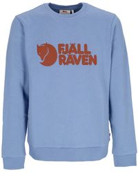 Fjallraven - Sweatshirt Met Ronde Hals, Logosweater - Lyst
