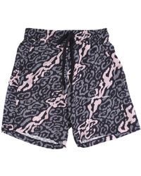 Vision Of Super - 'Allover Leopard Shorts - Lyst