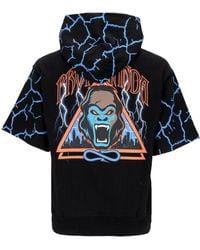 Propaganda - Sudadera Ligera Con Capucha De Manga Corta Para Hombre Triangle Gorilla Short Hoodie Negro - Lyst