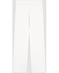 EA7 - Witte Vrouw Brede Been Broek - Lyst