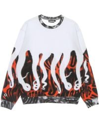 Octopus - Sudadera Ligera Con Cuello Redondo Para Hombre Halftone Crew Blanco - Lyst