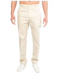 Calvin Klein - Crinkle Tech Katoenen Cargobroek - Lyst