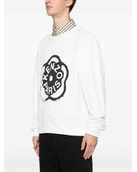 KENZO - Sudadera De Flores Boke Hombre Blanco - Lyst