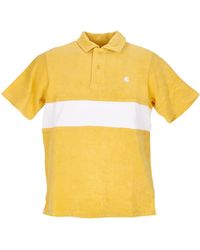 Carhartt - Bayley Polo A Manches Courtes Pour Hommes Popsicle/Blanc - Lyst