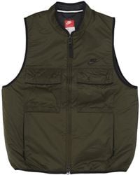 Nike - Herren Tech Fleece Utility-Weste Cargo Khaki/Schwarz - Lyst