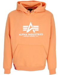 Alpha Industries - Sudadera Con Capucha Basica Mandarina Sudadera Con Capucha Para Hombre - Lyst