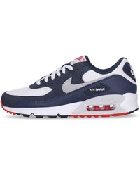 Nike - Air Max 90 Chaussure Basse Pour Hommes Obsidienne/Platine Pur/Blanc/Rouge Piste - Lyst