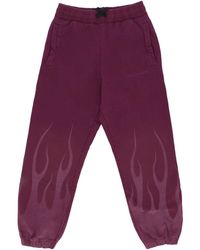Vision Of Super - Fleece Tracksuit Pants Corrosive Flames Pants - Lyst