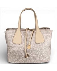 Borbonese - Bag Bauletto M. With Shoulder Strap Sand - Lyst