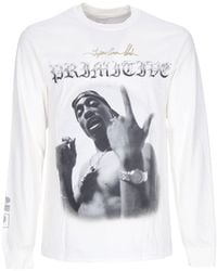 Primitive Skateboarding - Camiseta De Manga Larga Hombre One L/S Tee X Tupac Blanco - Lyst