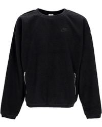 Nike - Sudadera Con Cuello Redondo Para Invierno Club+ Fleece Para Hombre Negro/Negro - Lyst