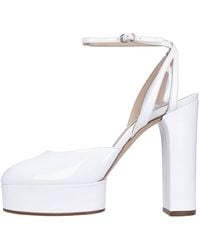 Casadei - Schoenen Met Witte Hakken - Lyst