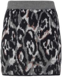 Akep - Minijupe Pour Femmes Maculate Gris - Lyst