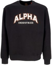 Alpha Industries - Herren-College-Sweatshirt Mit Rundhalsausschnitt - Lyst