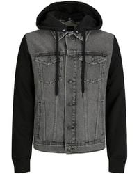 Jack & Jones - Vestes Et Vestes Homme 12237815 Jean Denim Gris - Lyst