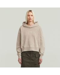 G-Star - Sudadera De Mujeres D27726 D969 Lavado En Linea Script Hdd H714 Ladrillo Seco Fumado - Lyst